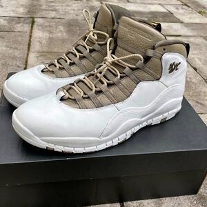 Jordan NYC White and Tan Sneakers